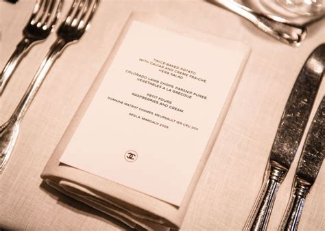 chanel menu.